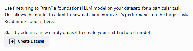 Create a new empty dataset