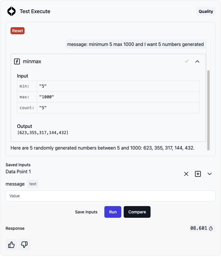 Function calling conversation